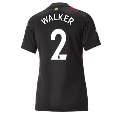 Manchester City Kyle Walker #2 Bortedrakt Kvinner 2022-23 Kortermet Manchester City Kyle Walker #2 Bortedrakt Kvinner 2022-23 Kortermet